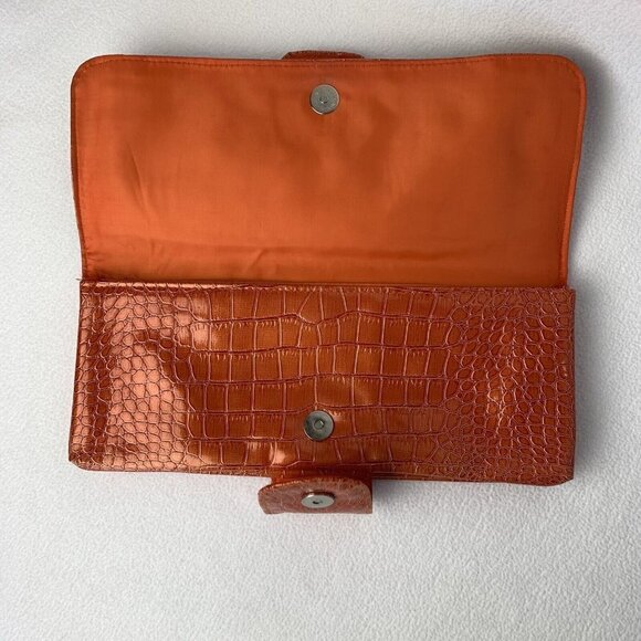 Bijoux Terner Orange Clutch Rectangle Wallet - Picture 4 of 10